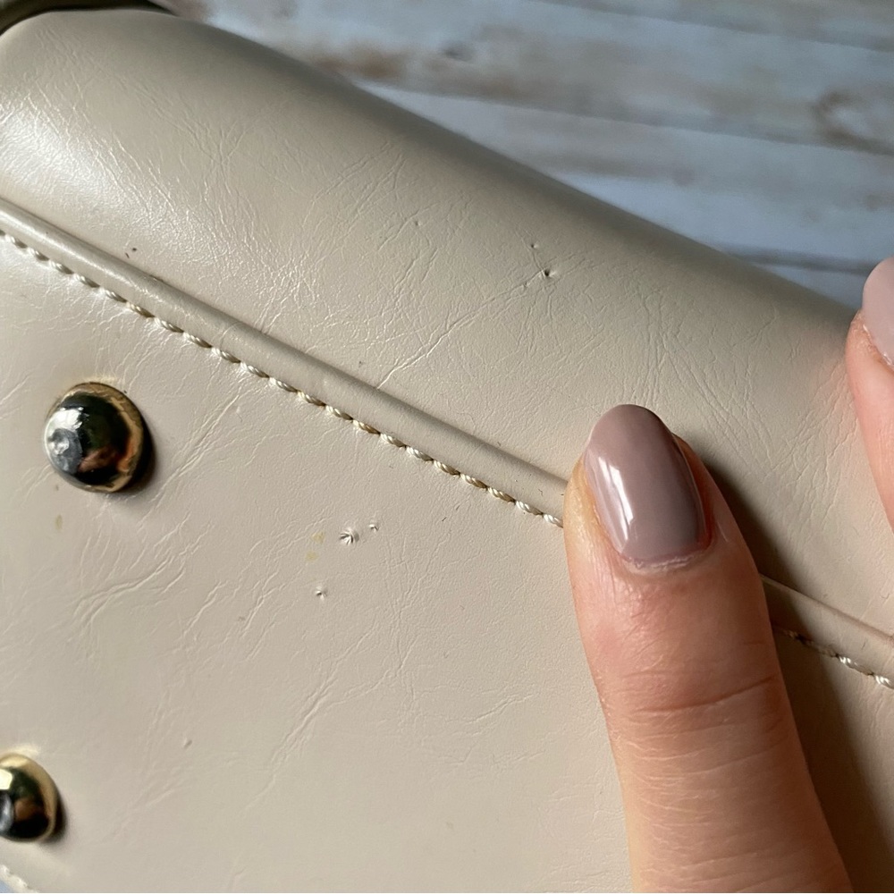 💜4/$40 Cream Top Handle Satchel Bag - Picture 8 of 16